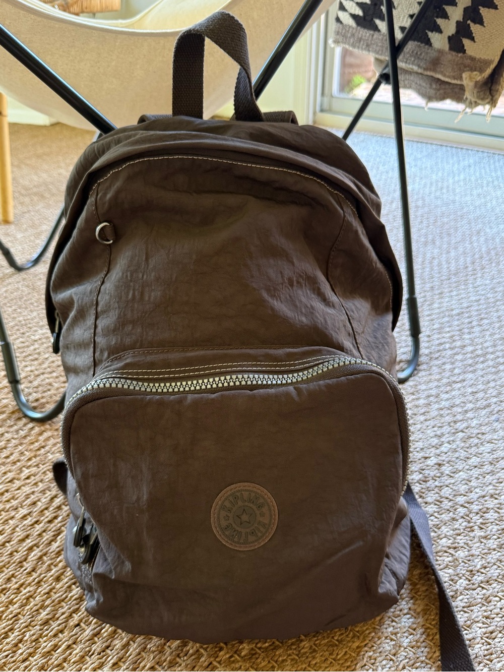 Kipling Backpack/Book Bag, Brown